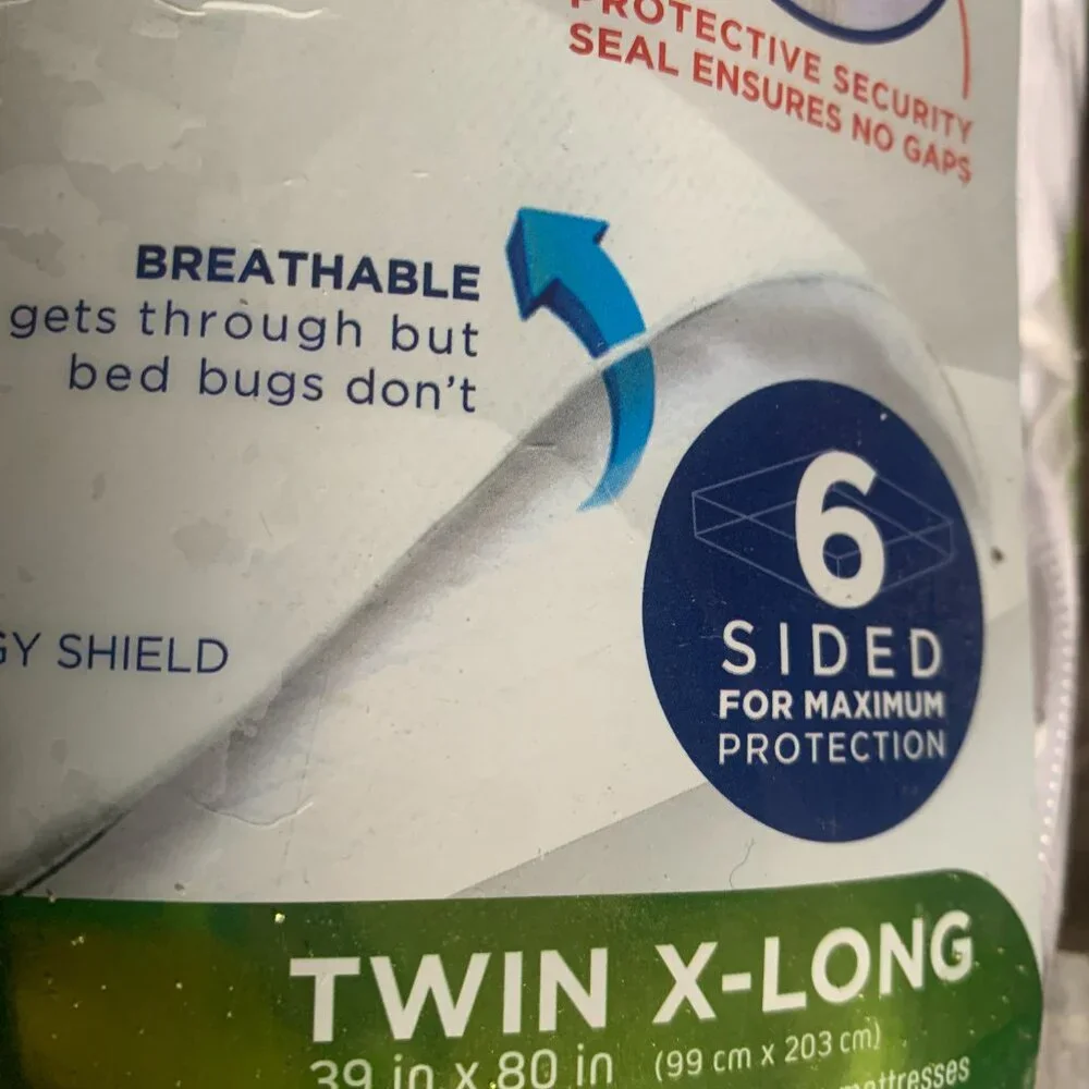 BEDDING - NEW Sleep Safe Ultimate Anti-Bed Bug Mattress Protector, Twin XL